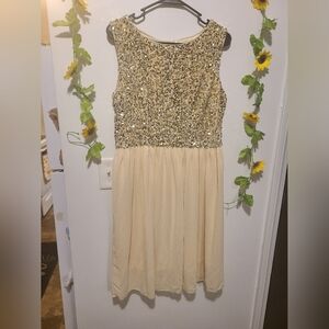 Hanpceirs Women's Large Sleeveless Prom Wedding Guest Bridesmaid Cocktail Dress